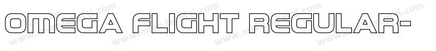 Omega Flight Regular字体转换